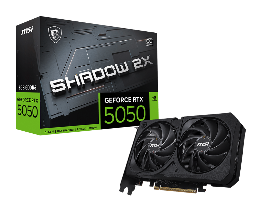 MSI Graphics Card GeForce RTX 5050 8G SHADOW 2X OC MSI Graphics Card GeForce RTX 5050 8G SHADOW 2X OC